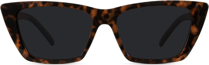 WOWSUN Narrow Small Vintage Polarized Cat Eye Sunglasses for Women