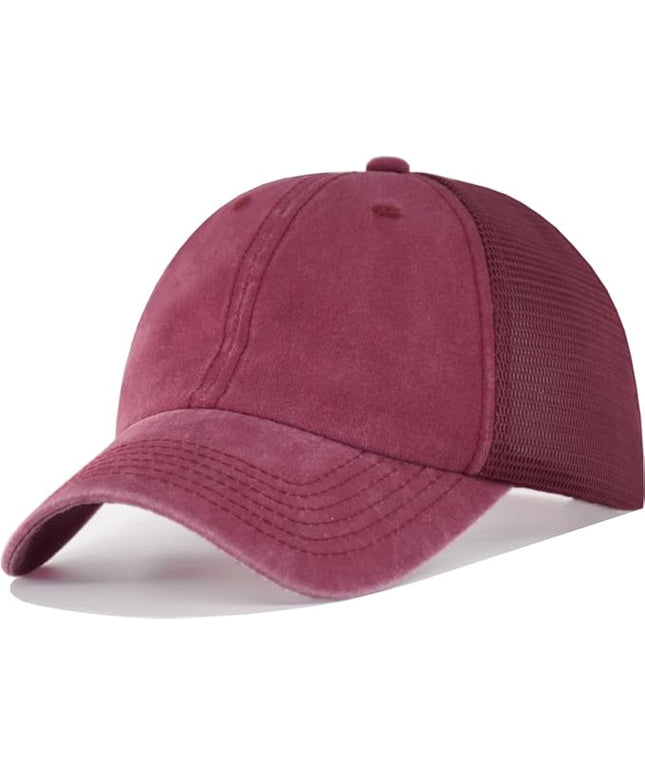CYGTE Distressed Soft Trucker Hat | XL/XXL Available | Unstructured Vinatge Washed Snapback Baseball Cap for Men Women