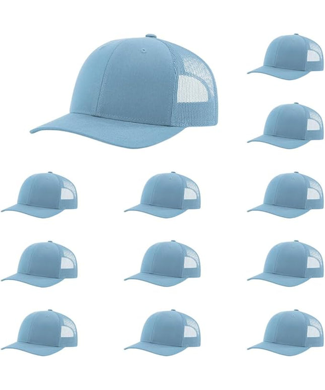 Richardson 112 Classic Six-Panel Adjustable Snapback Trucker Cap | Bulk Packs Available