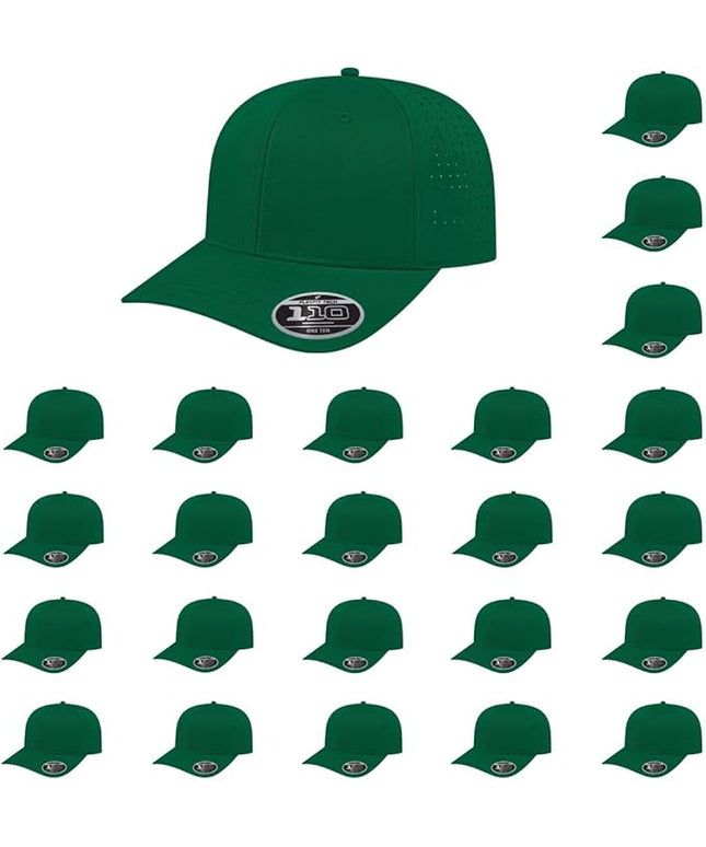 Cap America i8533 Flexfit 110 Perforated Performance Snapback Mid Profile 6-Panel Cap w/UV Guard & Adjustable Snapback