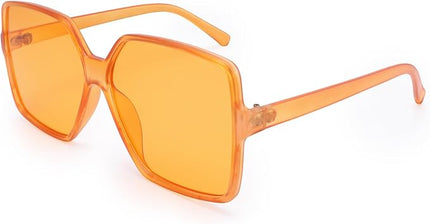 Dollger Oversized Square Sunglasses for Women Big Large Wide Fashion Shades for Men UV Protection Unisex