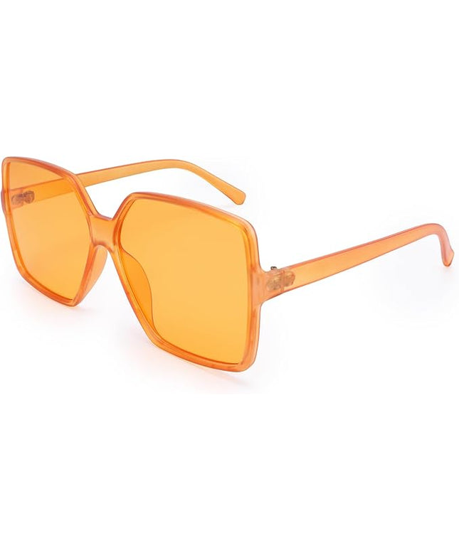 Dollger Oversized Square Sunglasses for Women Big Large Wide Fashion Shades for Men UV Protection Unisex
