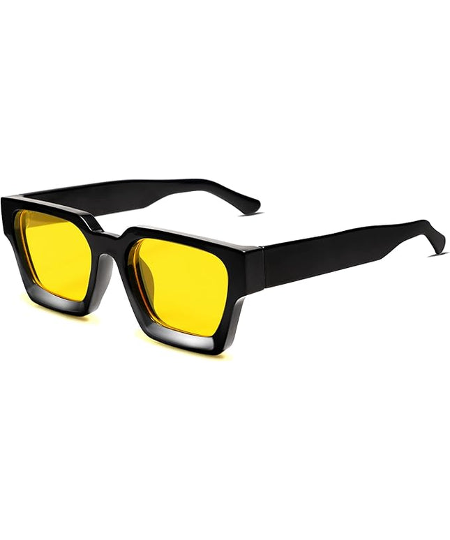 VANLINKER Thick Square Sunglasses for Men Women Retro Chunky Rectangle Shades UV400 Protection VL9731