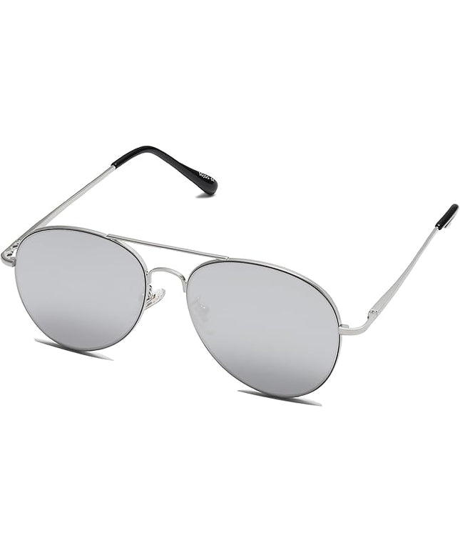 SOJOS Classic Aviator Sunglasses for Women Men Metal Frame Spring Hinges SJ1030