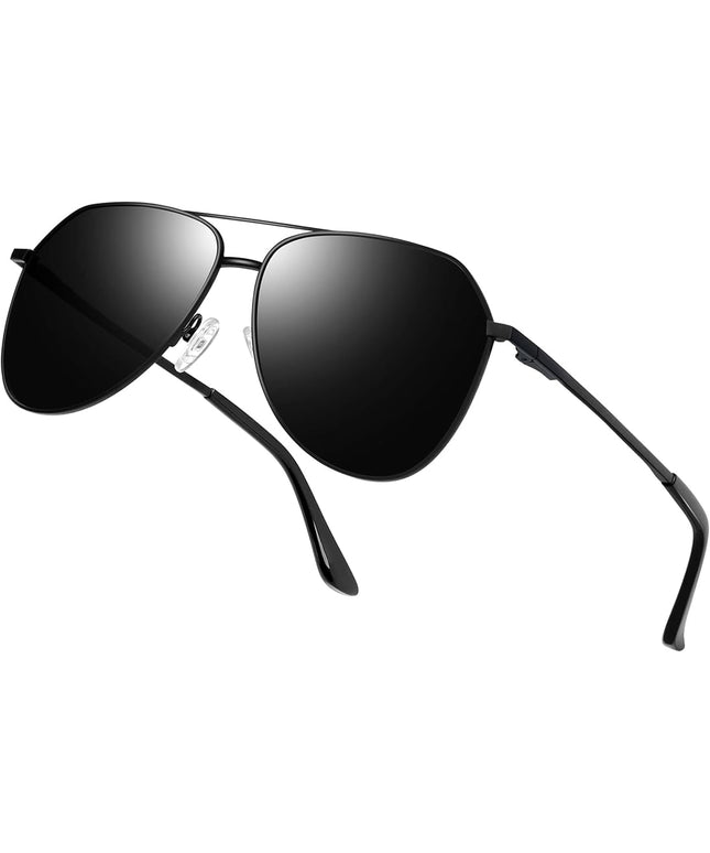 Joopin Polarized Metal Aviation Sunglasses Men, Classic Military Sun Glasses Women, Rectangle Shades UV400 Protection Costume