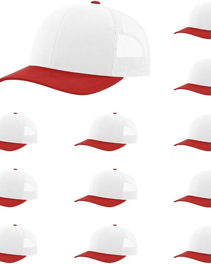 Richardson 112 Classic Six-Panel Adjustable Snapback Trucker Cap | Bulk Packs Available