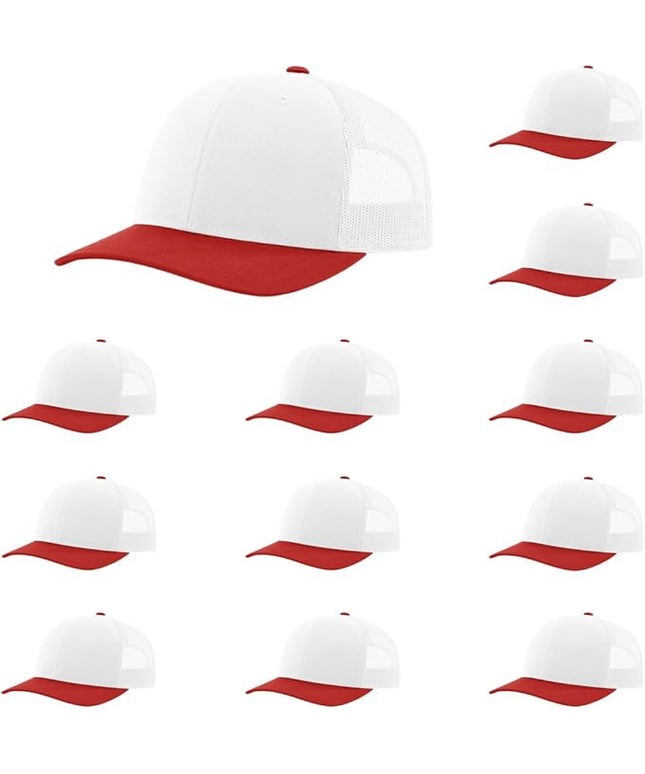 Richardson 112 Classic Six-Panel Adjustable Snapback Trucker Cap | Bulk Packs Available