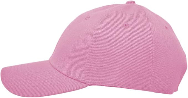 Glory Max Plain Baseball Cap Hook & Loop Strap Adjustable Solid Blank Curved Visor Hat