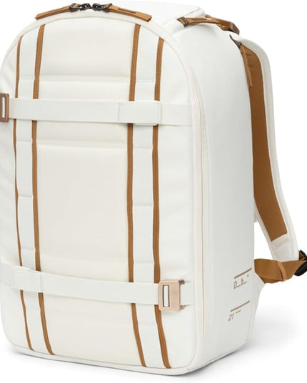 Db Journey Ramverk Backpack - Durable Travel Backpack with Laptop Compartment & Pockets for Work, Luggage with Roller Bag Hook Up System, 21L - Oatmilk