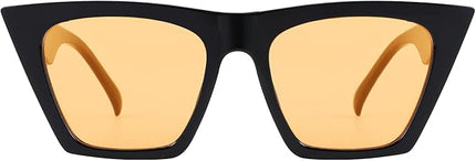 FEISEDY Vintage Square Cat Eye Sunglasses Women Trendy Cateye Sunglasses B2473