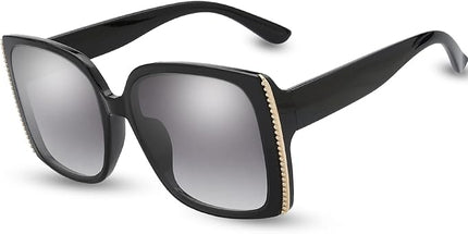 The Fresh Women's Oversized Square Jackie O Cat Eye Hybrid Butterfly Fashion Sunglasses - Exquisite Packaging