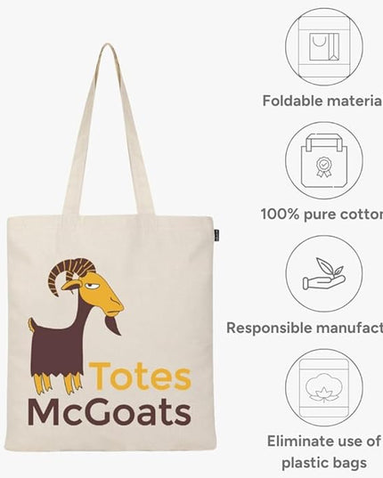 Eco Right Tote Bag for Women, Reusable Grocery Bag, Canvas Tote Bag for Shopping, Cotton Bag for Daily Use, Gifts for Women