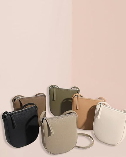 Small Genuine Leather Crossbody Bag, Phone Wallet Purse with Adjustable Strap, Shoulder Bag for Women