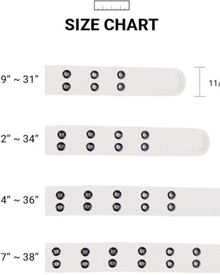 Boxed Gifts Parquet Casual Canvas Belt - Double Hole, Double Grommets for Men & Women