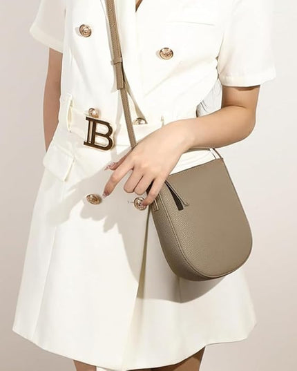 Small Genuine Leather Crossbody Bag, Phone Wallet Purse with Adjustable Strap, Shoulder Bag for Women
