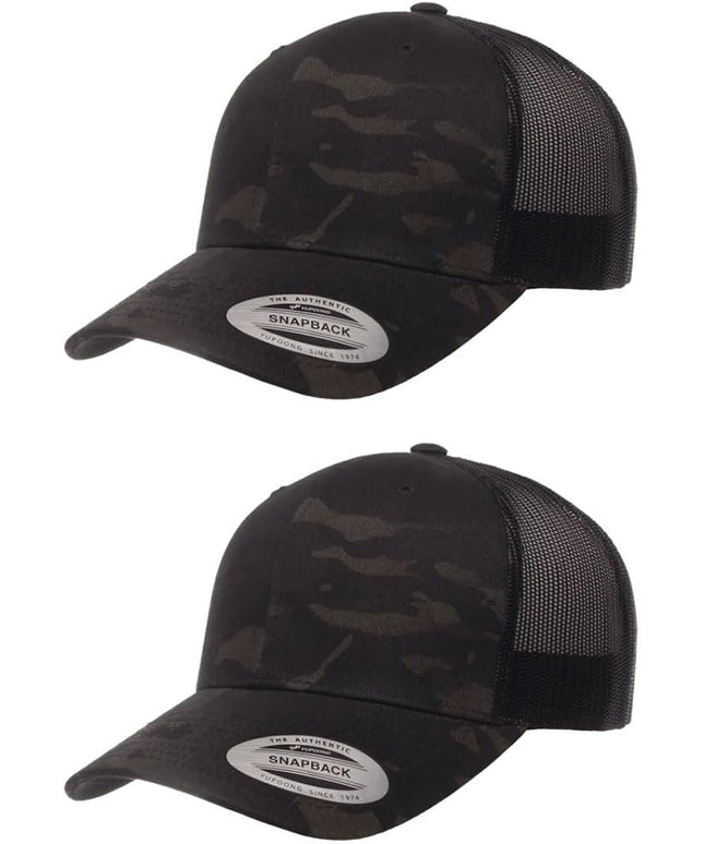 Yupoong Classic Premium Mesh 6 Panel Retro Trucker Cap | Mid Profile Snapback | OSFA | Bulk Pack Available