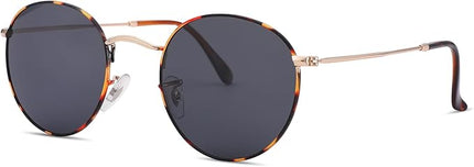 Pro Acme Small Round Metal Polarized Sunglasses for Women Retro Designer Style