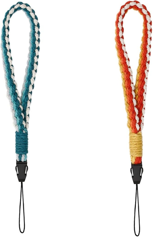 2 PCS Universal Cell Phone Wrist Strap, Handmade Phone Case Wrist Lanyard, Phone Charms Strap for Women Girls(5)