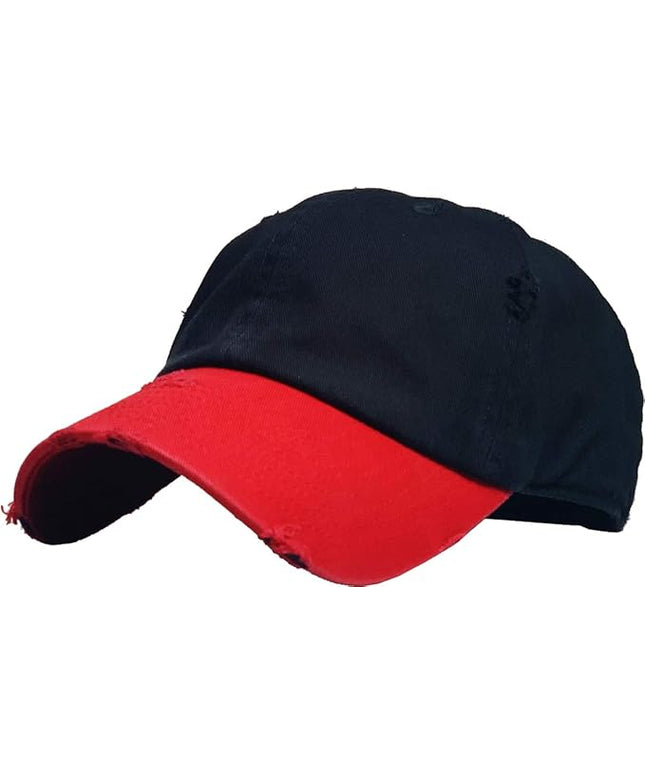 KBETHOS Vintage Washed Distressed Cotton Dad Hat Baseball Cap Adjustable Polo Trucker Unisex Style Headwear