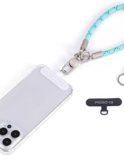 project-cb Phone Wrist Strap 1,Tether Tab 2,Phone Wristlet,Lanyard Wrist Strap,Key Holder,KeyChain,KeyRing×2(Verdant-S)