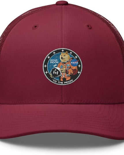 Doge/Moon NASA Logo Trucker Cap