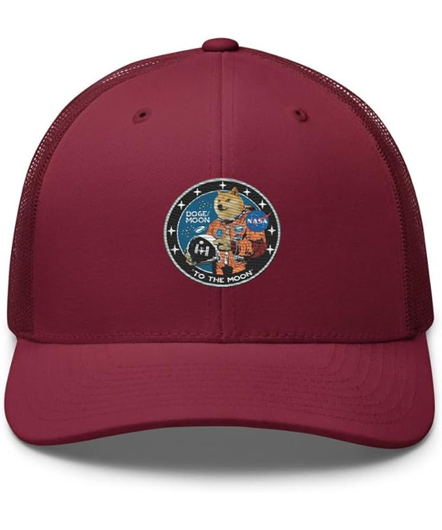 Doge/Moon NASA Logo Trucker Cap