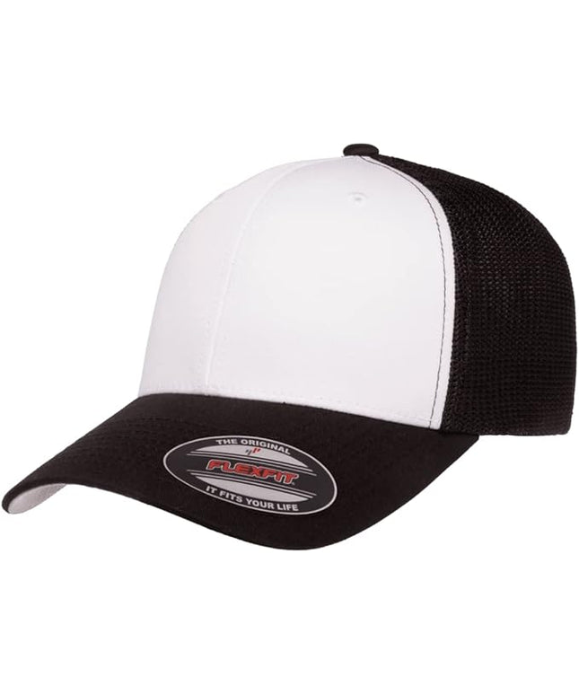 Flexfit 6511 Fitted Mid-Profile Stretchable Mesh Panels Trucker Cap | Bulk Pack Available
