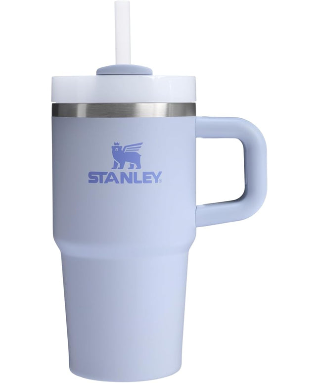 STANLEY Quencher H2.0 Tumbler with Handle and Straw 20 oz | Flowstate 3-Position Lid | Cup Holder Compatible for Travel | Insulated Stainless Steel Cup | BPA-Free | Dew Drop