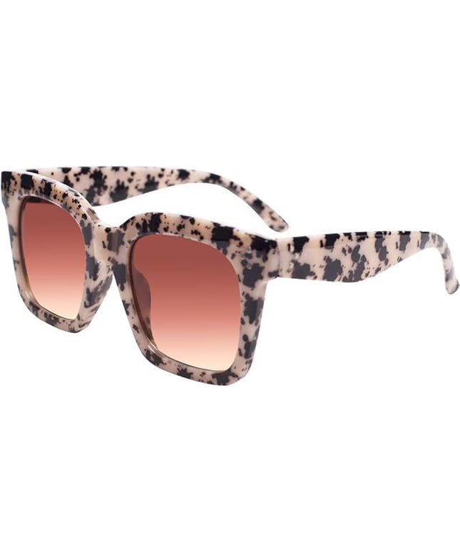 Vintage Women Oversized Sunglasses Designer Luxury Square Sun Glasses UV400 Protection Flat Lens