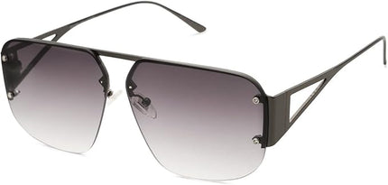 SOJOS Trendy Aviator Sunglasses Mens Womens Retro Metal Rimless Frame Shades Lentes De Sol Para Mujer SJ1192