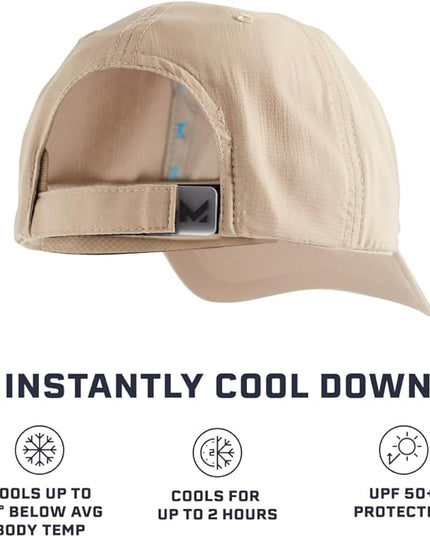 MISSION Cooling UPF Performance Hat - Unisex One Size Cap for Workouts, Golf & Running - Sweat & Water Activated Technology
