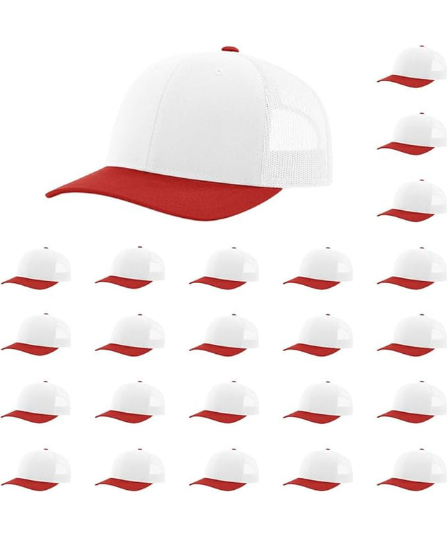 Richardson 112 Classic Six-Panel Adjustable Snapback Trucker Cap | Bulk Packs Available