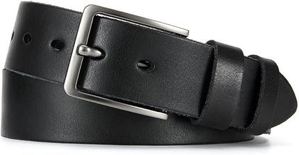 DOOPAI Men's Genuine Leather Casual Belt -Full Grain Leather Belt for Men- 1.5" Handmade Jeans Belt with Gift Box