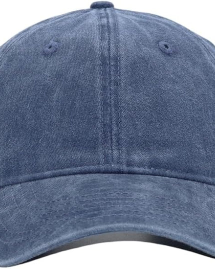 YEANIY Vintage Washed Cotton Plain Baseball Caps Adjustable Unstructured Soft Blank Casual Dad Ball Hats for Men Women