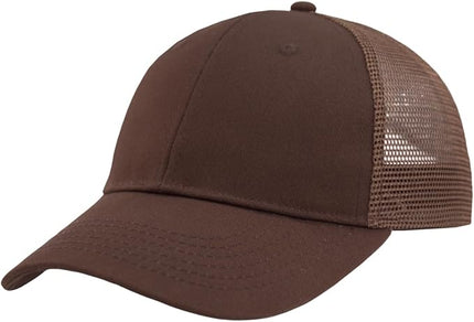 TSSGBL Classic Mesh Trucker Hat, Small & OSFM & XXL Options, Men Women Basic Adjustable Snapback Plain Blank Baseball Cap