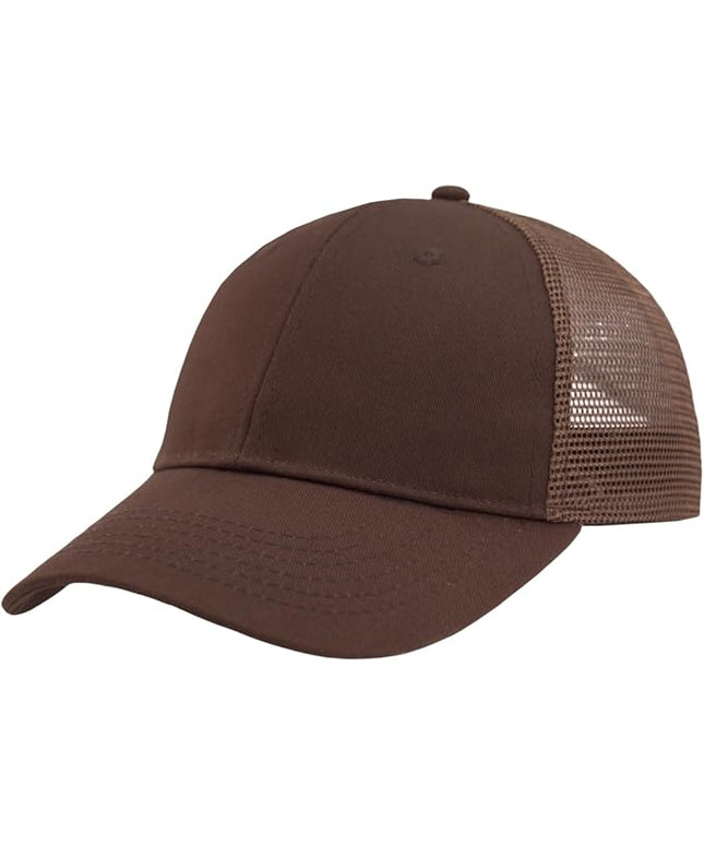 TSSGBL Classic Mesh Trucker Hat, Small & OSFM & XXL Options, Men Women Basic Adjustable Snapback Plain Blank Baseball Cap