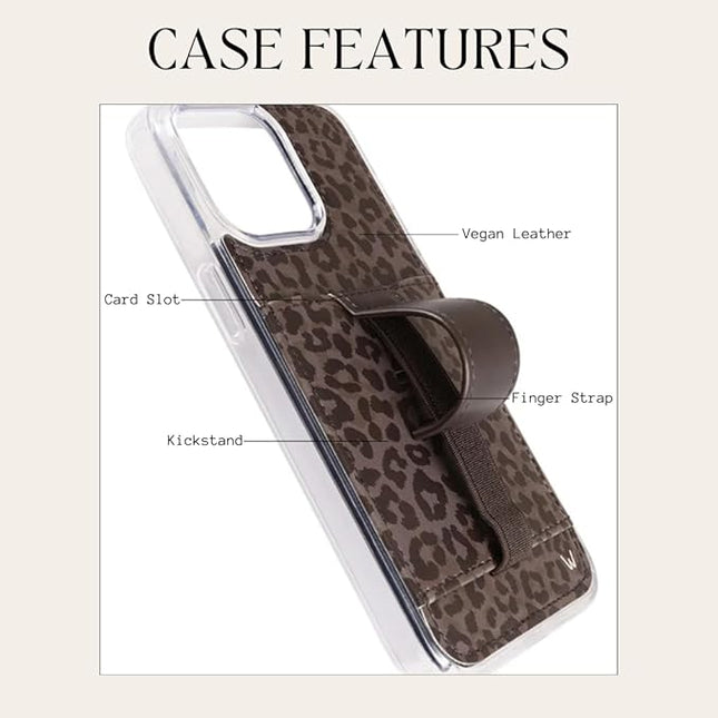 Walli Cases for iPhone 17 Air Case Aesthetic Wallet Phone Case Card Holder, Securely Holds up to 2 Cards - Cute, Trendy Phone Cover for Women, fits iPhone 17 Air with Kickstand & Finger Strap