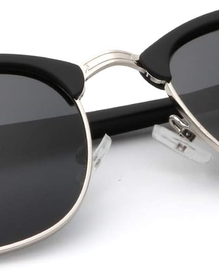 KALIYADI Polarized Sunglasses for Men and Women Semi-Rimless Frame Driving Sun glasses UV Blocking