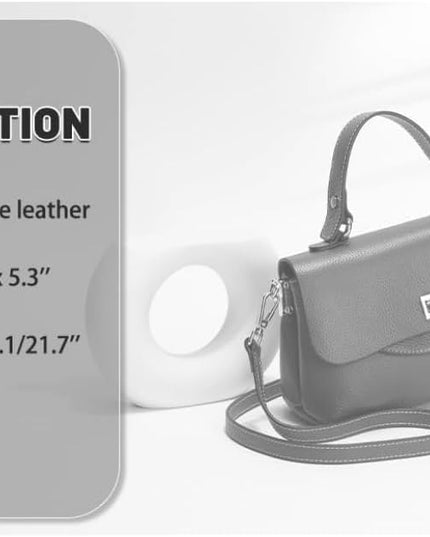 Soft Mini Crossbody Handbag, Genuine Leather Cute Shoulder Purse, Ladylike Daily Accessory