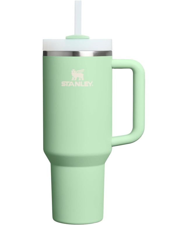 STANLEY Quencher H2.0 Tumbler with Handle and Straw 40 oz | Flowstate 3-Position Lid | Cup Holder Compatible for Travel | Insulated Stainless Steel Cup | BPA-Free | Pistachio