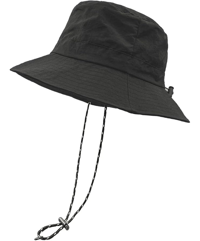 woogwin Waterproof Bucket Rain Hat with Chin Strap Quick Dry Packable Boonie Sun Hat Safari Hat UV Protection