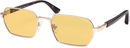 SOJOS Retro Rectangle Polarized 90s Sunglasses for Women Men,Trendy Narrow Hexagon Square Shades SJ1270