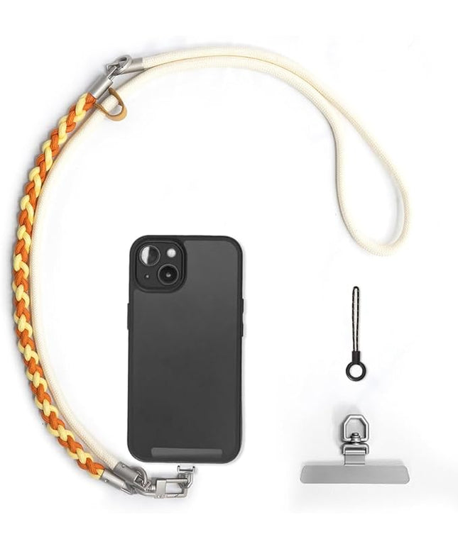 Besnfoto Phone Lanyard Crossbody Phone Strap 3-IN-1 Neck and Wrist strap for Cell Phone 360°Universal Metal Buckles and Tabs