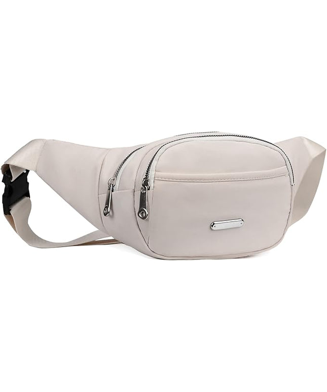 DAITET Crossbody Fanny Pack for Men&Women,Large Waist Bag & Hip Bum Bag with Adjustable Strap for Outdoors Workout Traveling Casual Running Hiking Cycling