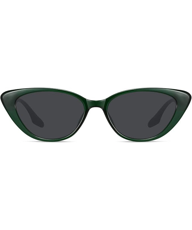Retro Vintage Narrow Cat Eye Sunglasses for Women 90s Small Chic Style Trendy Sunnies UV400 Protection FZN7514