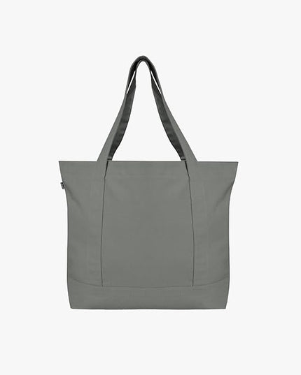 Eco Right Canvas Tote Bag for Women with Zip & Inner Pocket, 100% Organic Cotton Tote Bags for Men, Shopping, Beach