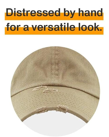 KBETHOS Vintage Washed Distressed Cotton Dad Hat Baseball Cap Adjustable Polo Trucker Unisex Style Headwear