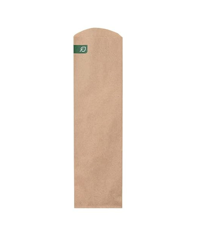 Eco-Products Renewable & Compostable Natural Paper Silverware Bags, Case of 2000, 2.75"x10", No-Added PFAS, Made with Renewable Resources, FSC Certified Recycled, BPI-Certified
