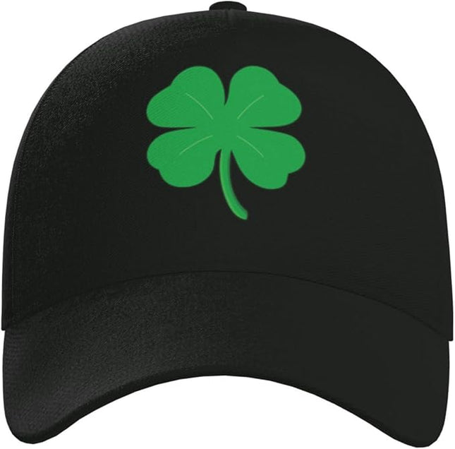 St. Patrick's Day Baseball Cap, Irish Green Clover Trucker Hat for Men Women, Fashion Adjustable Sun Visor Dad Hat