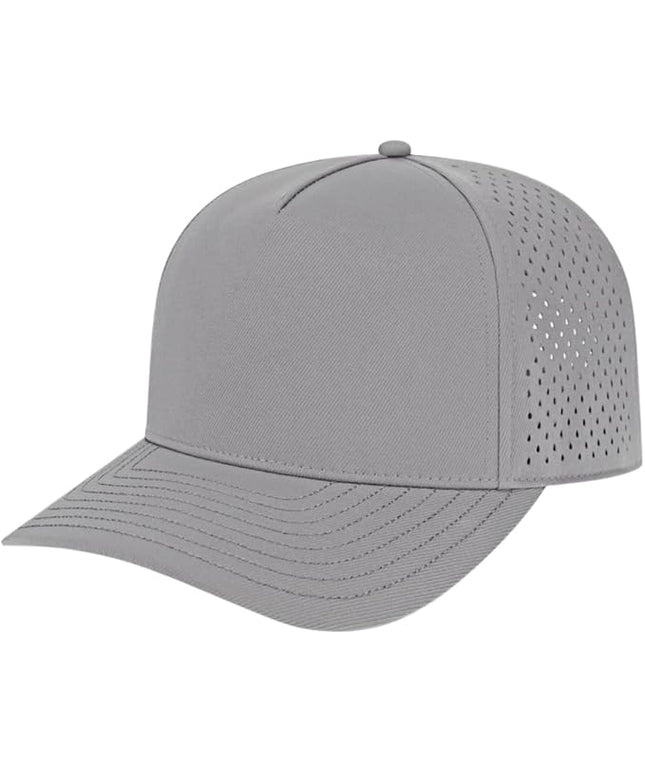 Cap America i8540 Premium Water-Resistant Perforated Medium Profile 5-Panel Cap w/UV Guard & Adjustable Snapback